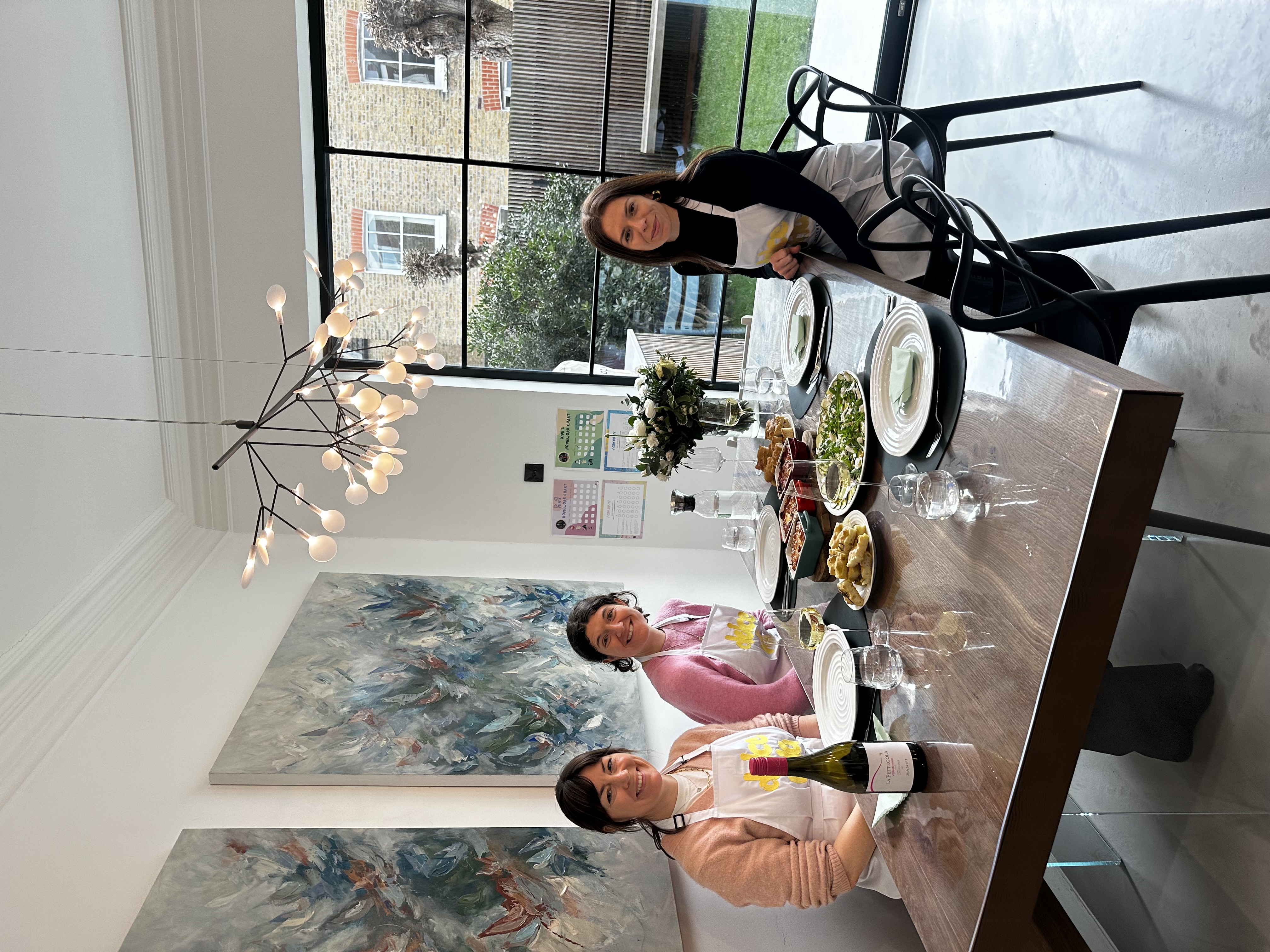 Guests enjoying a class at The Dolce Vita Kitchen