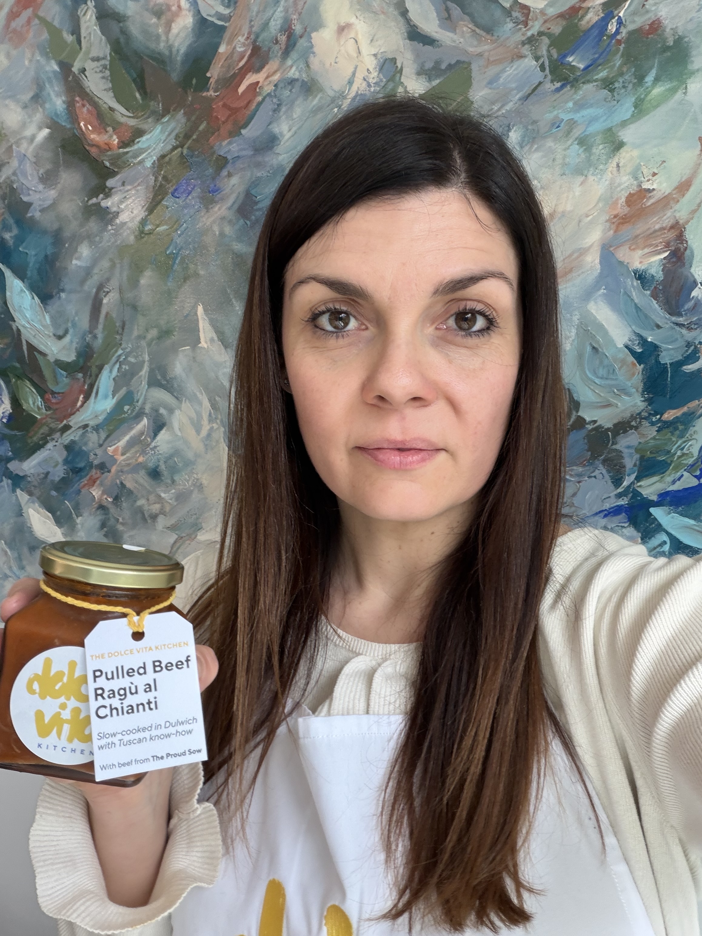 Ilaria with the Pulled Beef Ragù al Chianti