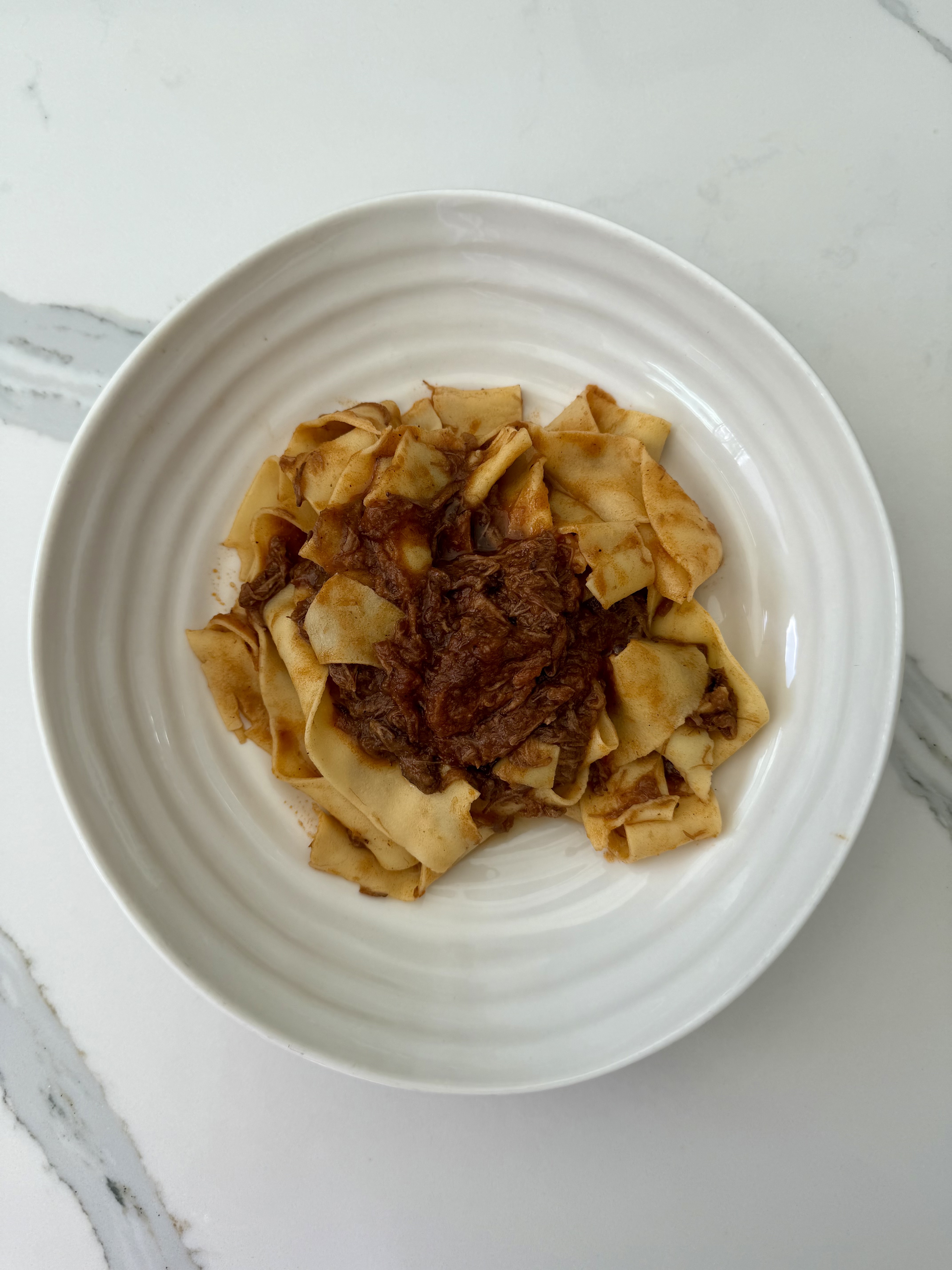 Pappardelle with Pulled Beef Ragù al Chianti